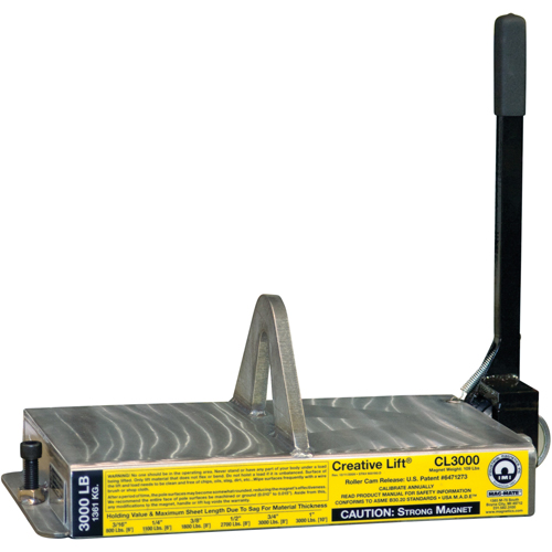 Aimants Creative Lift, Capacit&eacute; de retenue 3000 lb (1,5 tonne), 19-1/4" lo x 10-1/2" la x 7" h D. Morneault & Fils