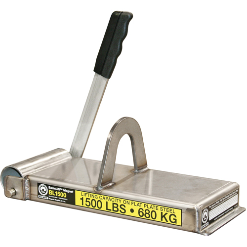 &eacute;lectro-aimants de levage de base, Capacit&eacute; de retenue 1500 lb (0,75 tonne), 14-1/2" lo x 5-5/8" la x 5-1/2" h D. Morneault & Fils