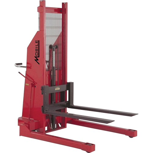 Hydraulic Stacker, Electric Operated, 1500 lbs. Capacity, 70" Max Lift D. Morneault & Fils