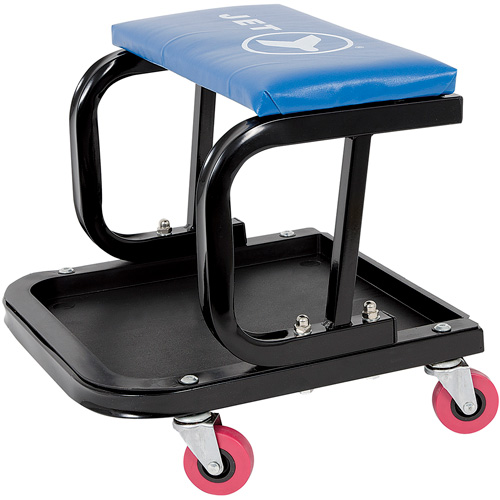 JMS-641A Mechanic's Roller Seat, Vinyl, Blue, 300 lbs. Capacity D. Morneault & Fils