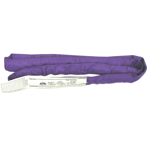&eacute;lingues rondes, Mauve, 2" la x 4' lo, 3000 lb Charge verticale D. Morneault & Fils