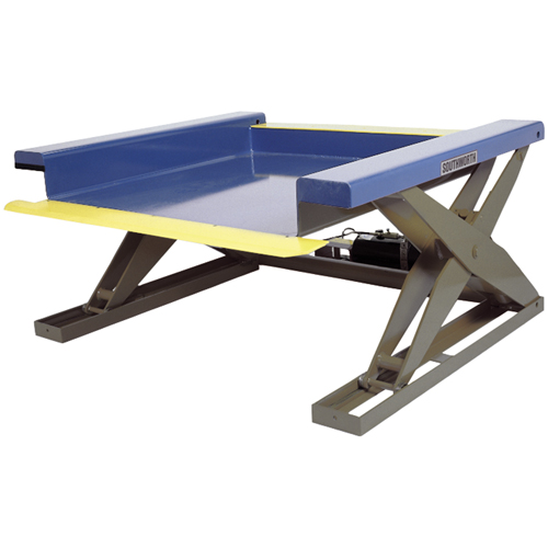 Hydraulic Floor-Height Scissor Lift Tables, Steel, 4000 lbs. Capacity D. Morneault & Fils