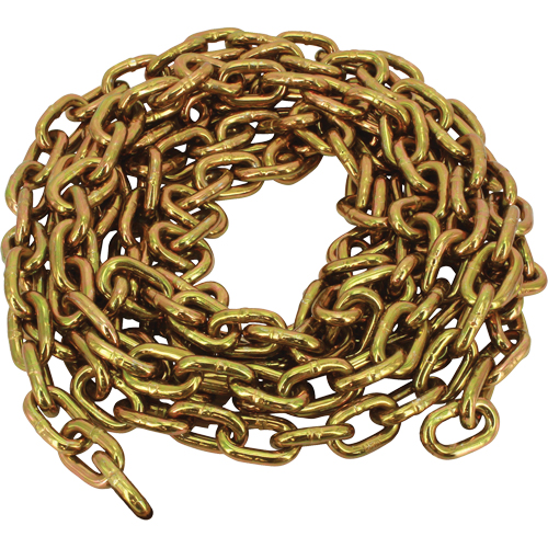Grade 70 Imported Transport Chain, Carbon Steel, 5/16" x 275' (83.8 m) L, Grade 70, 4700 lbs. (2.35 tons) Load Capacity D. Morneault & Fils