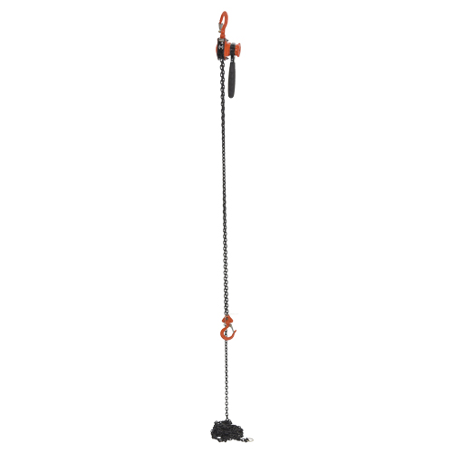 Mini Lever Hoist, 15' Lift, 500 lbs. (0.25 tons) Capacity, Steel Chain D. Morneault & Fils