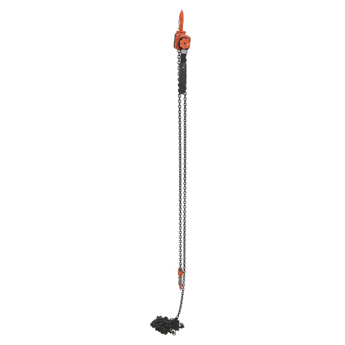 Mini Lever Hoist, 20' Lift, 1000 lbs. (0.5 tons) Capacity, Steel Chain D. Morneault & Fils