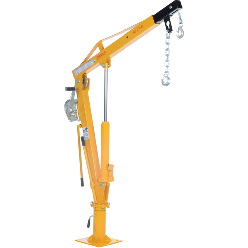 Grue &agrave; fl&egrave;che pour camion actionn&eacute;e par treuil, Capacit&eacute; de 1000 lb (0,5 tonne), Limite de 86-1/2" D. Morneault & Fils