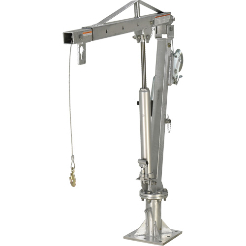 Grue &agrave; fl&egrave;che pour camion actionn&eacute;e par treuil, Capacit&eacute; de 1000 lb (0,5 tonne), Limite de 97" D. Morneault & Fils