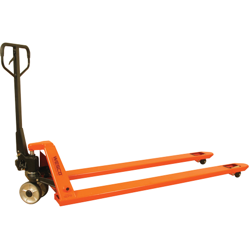 Transpalette &agrave; fourches longues, 70" lo x 27" la, capacit&eacute; 4400 lb D. Morneault & Fils
