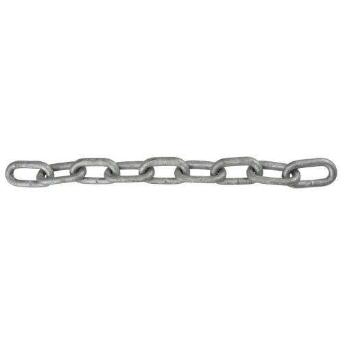Straight Link Chain, Low Carbon Steel, 3/4" x 100' (30.4 m) L, Grade 30, 10600 lbs. (5.3 tons) Load Capacity D. Morneault & Fils