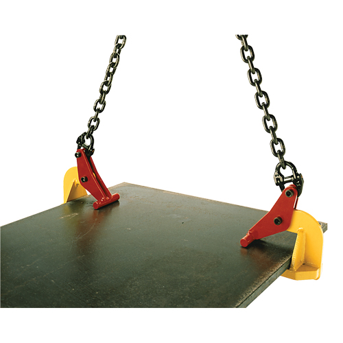 Topal Horizontal Lifting Plate Clamp TLH2 0-120, 4400 lbs. (2.2 tons) Limit, 0" - 4-3/4" Jaw D. Morneault & Fils