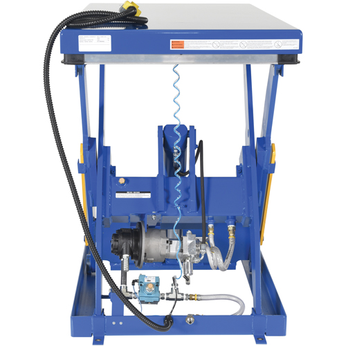 Table &eacute;l&eacute;vatrice &agrave; ciseaux hydraulique, Acier, 60" lo x 30" la, Cap. 3000 lb D. Morneault & Fils
