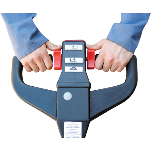 Transpalette &eacute;lectrique motoris&eacute;, Capacit&eacute; 4500 lb, 48" lo x 30,25" la D. Morneault & Fils