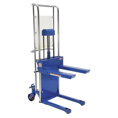 Hefti-Lift Load Stacker, Foot Pump Operated, 880 lbs. Capacity, 59" Max Lift D. Morneault & Fils