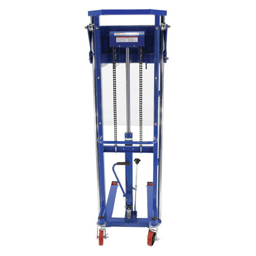 Hefti-Lift Load Stacker, Foot Pump Operated, 1500 lbs. Capacity, 63" Max Lift D. Morneault & Fils