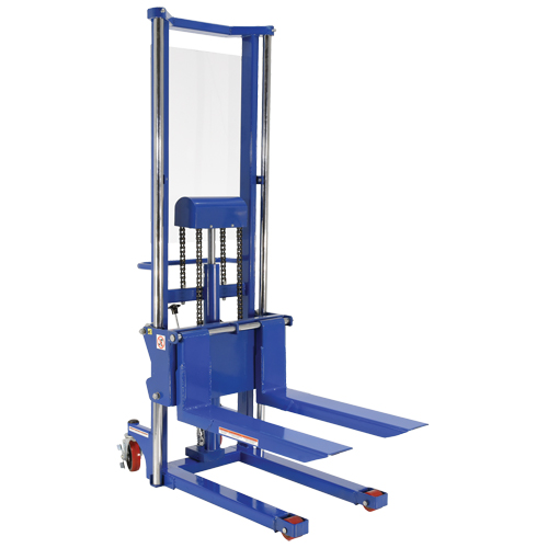 Hefti-Lift Load Stacker, Foot Pump Operated, 1500 lbs. Capacity, 63" Max Lift D. Morneault & Fils