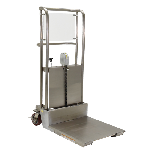 Hefti-Lift Load Stacker, Foot Pump Operated, 450 lbs. Capacity, 45-5/8" Max Lift D. Morneault & Fils