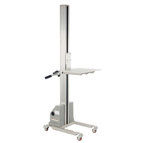 Quick Lift Stacker, Electric Operated, 125 lbs. Capacity, 72" Max Lift D. Morneault & Fils