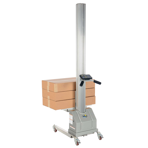 Quick Lift Stacker, Electric Operated, 125 lbs. Capacity, 72" Max Lift D. Morneault & Fils