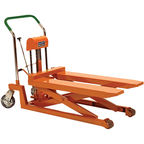 Table &eacute;l&eacute;vatrice &agrave; ciseaux et fourches Dandy Lift, 37,1" lo x 19,7" la, Acier, Capacit&eacute; 1100 lb D. Morneault & Fils