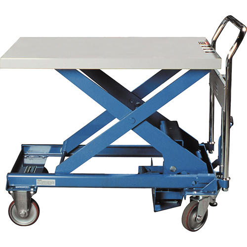 Table &eacute;l&eacute;vatrice &agrave; ciseaux Dandy Lift, 28" lo x 17-7/10" la, Acier, Capacit&eacute; 330 lb D. Morneault & Fils