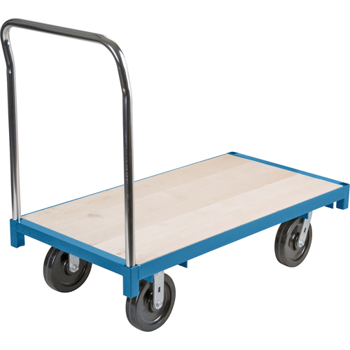 Heavy-Duty Platform Truck, 60" L x 30" W, 2500 lbs. Capacity, Nylon Casters D. Morneault & Fils