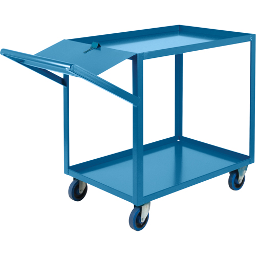 Order Picking Carts, 36" H x 24" W x 64" D, 2 Shelves, 1200 lbs. Capacity D. Morneault & Fils