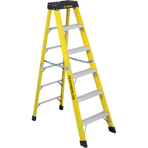 Industrial Heavy-Duty Stepladders (6400 Series), 6', Fibreglass, 300 lbs. Capacity, Type 1A D. Morneault & Fils