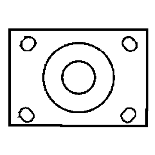 Total Locking Caster, Swivel with Brake, 6" (152.4 mm), Rubber, 450 lbs. (204 kg.) D. Morneault & Fils