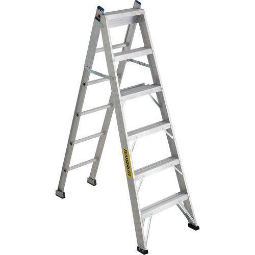 2700 Series Industrial Duty Multi-Way Ladders, 6', Aluminum, 250 lbs. Cap., ANSI 1, CSA 1 D. Morneault & Fils