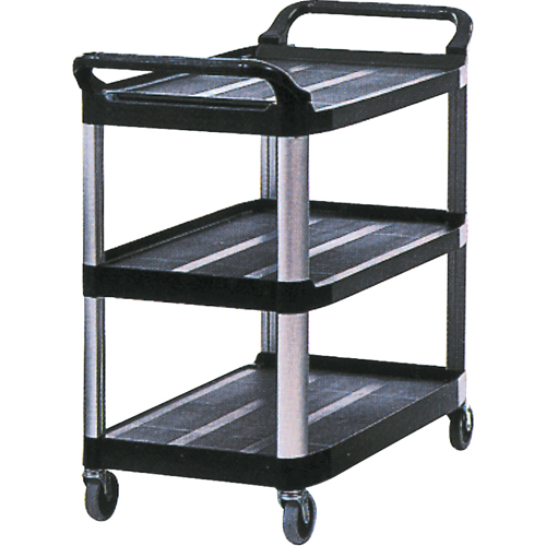 Utility Cart, 3 Tiers, 20" x 37" x 33-5/8", 300 lbs. Capacity D. Morneault & Fils