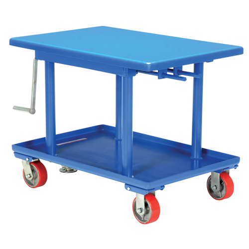 Hydraulic Lift Table, 24" L x 36" W, Steel, 2000 lbs. Capacity D. Morneault & Fils
