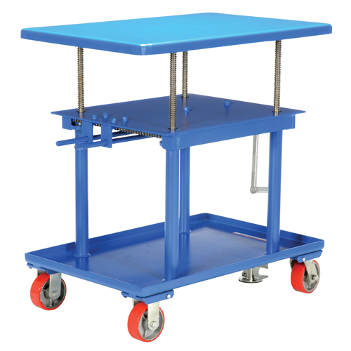 Hydraulic Lift Table, 24" L x 36" W, Steel, 2000 lbs. Capacity D. Morneault & Fils