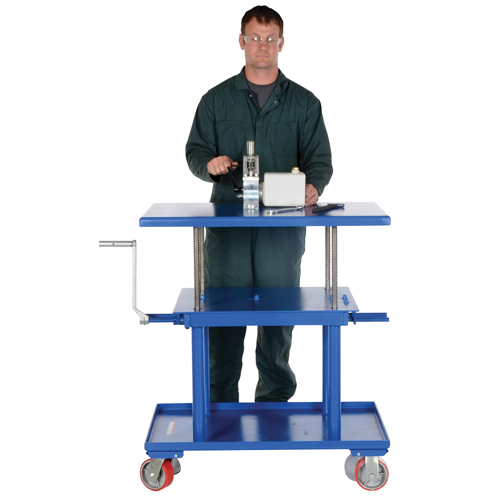 Hydraulic Lift Table, 24" L x 36" W, Steel, 2000 lbs. Capacity D. Morneault & Fils