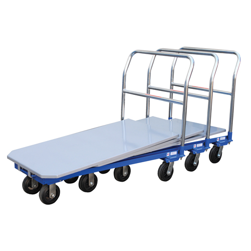 Chariot &agrave; plateforme, 48" lo x 24" la x Capacit&eacute; 1500 lb, Roues en Caoutchouc moul&eacute; D. Morneault & Fils