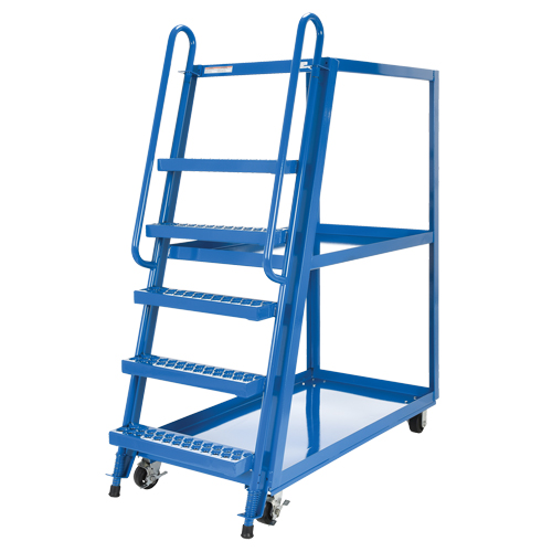 Stock Picking Cart, Steel, 27-7/8" W x 56-1/8" D, 3 Shelves, 1000 lbs. Capacity D. Morneault & Fils