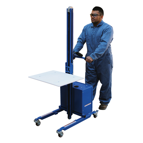 Quick Lift Platform Stacker, Electric Operated, 175 lbs. Capacity, 57" Max Lift D. Morneault & Fils