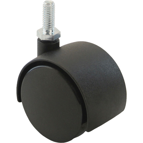Twin Wheel Caster (300/400 Series), Swivel, 2" (51 mm) Dia., 75 lbs. (34 kg.) Capacity D. Morneault & Fils