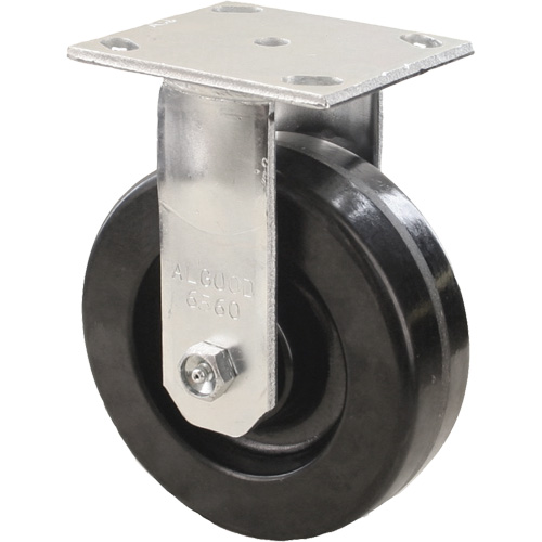 Heavy-Duty EMaxx Kingpin Caster, Rigid, 6" (152.4 mm), Phenolic, 1200 lbs. (544.3 kg.) D. Morneault & Fils