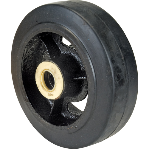 Roues en caoutchouc, 6" (152 mm) dia. x 2" (51 mm) la, Capacit&eacute; de 550 lb (249 kg) D. Morneault & Fils