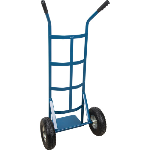 All-Welded Hand Truck, Dual Handle, Steel, 46" Height, 600 lbs. Capacity D. Morneault & Fils