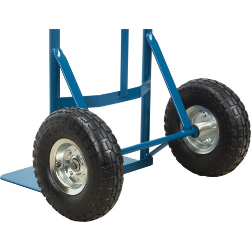 All-Welded Hand Truck, Dual Handle, Steel, 46" Height, 600 lbs. Capacity D. Morneault & Fils