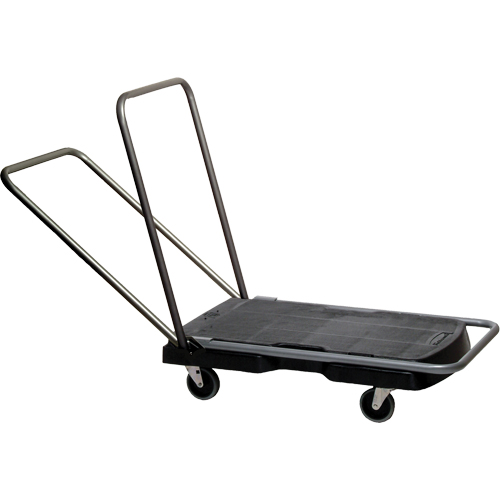 Chariots Triple, 32-1/2" lo x 20-1/2" la, 500 lb cap, Roues Caoutchouc D. Morneault & Fils