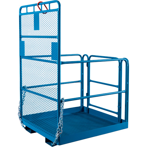 Nacelle &eacute;l&eacute;vatrice pour travail en hauteur, 48" x 48" x 72" h, Capacit&eacute; de 1000 lb, Acier D. Morneault & Fils