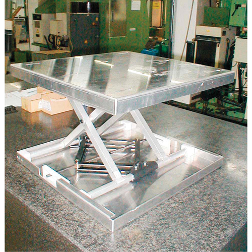 Lift-Tool Table Top Scissor Lift, 23" L x 22" W, Aluminum, 300 lbs. Capacity D. Morneault & Fils