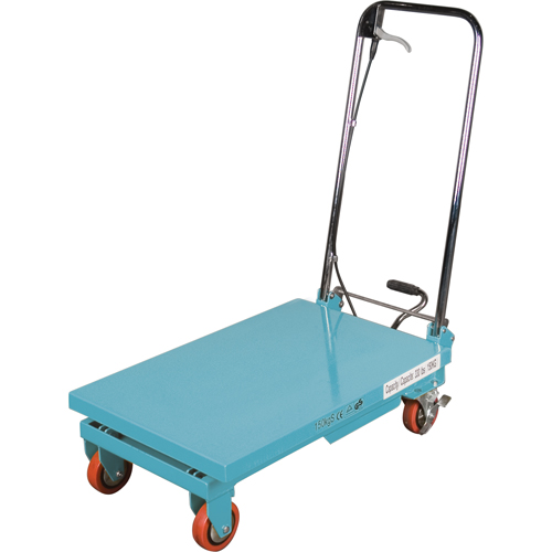 Heavy-Duty Hydraulic Scissor Lift Table, 27-1/2" L x 17-3/4" W, Steel, 330 lbs. Capacity D. Morneault & Fils