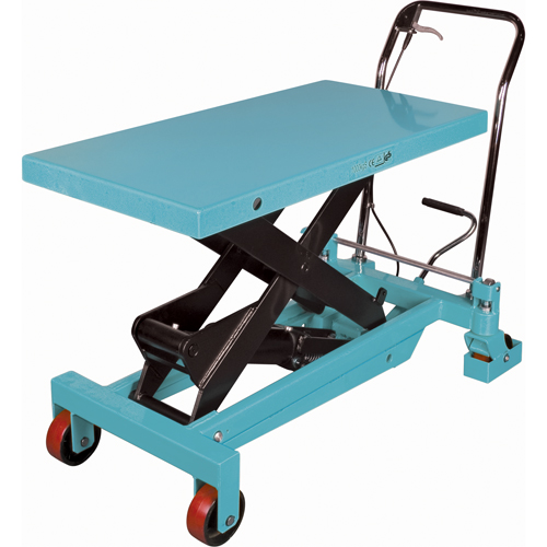 Heavy-Duty Hydraulic Scissor Lift Table, 40" L x 20-1/8" W, Steel, 2200 lbs. Capacity D. Morneault & Fils