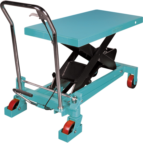 Heavy-Duty Hydraulic Scissor Lift Table, 40" L x 20-1/8" W, Steel, 2200 lbs. Capacity D. Morneault & Fils