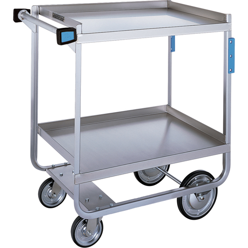 Heavy-Duty U Frame Carts, 2 Tiers, 19-3/8" W x 34-1/2" H x 32-5/8" D, 700 lbs. Capacity D. Morneault & Fils