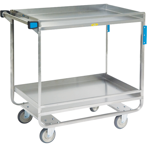 Guard Rail Carts, 2 Tiers, 23" W x 37-1/4" H x 38-5/8" D, 700 lbs. Capacity D. Morneault & Fils