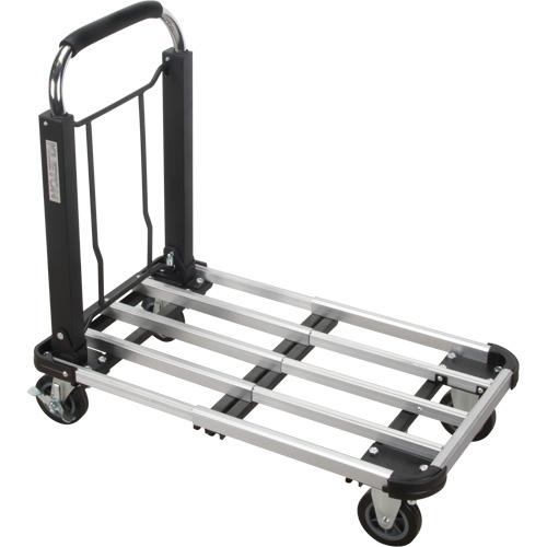 Chariots &agrave; plateforme pliants, Aluminium, 300 lb, 28" lo x 16" la, Hauteur 32" D. Morneault & Fils
